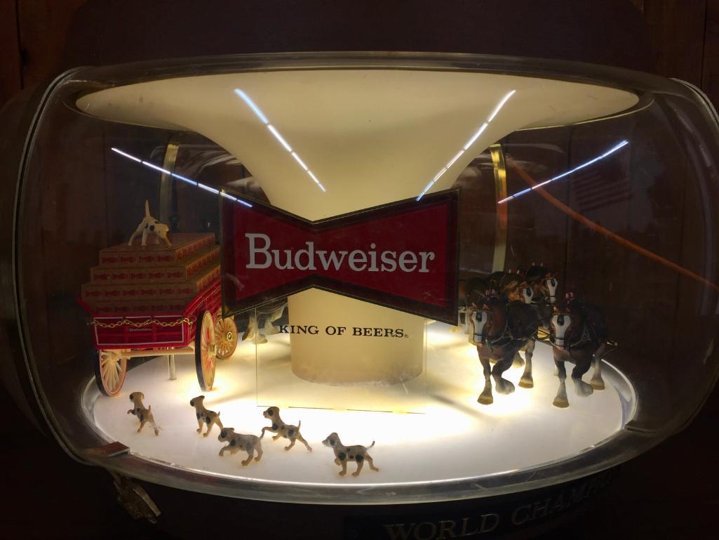 Vintage, Working, Budweiser Carousel Light