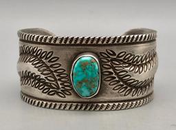 Nice Ingot and Turquoise Bracelet