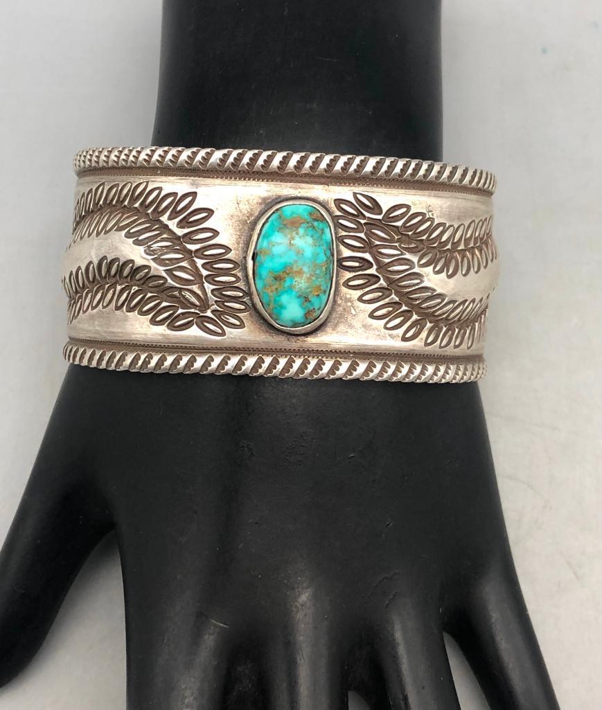 Nice Ingot and Turquoise Bracelet