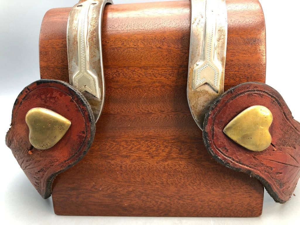 Arrow Mounted Spurs by Bud Winbourn