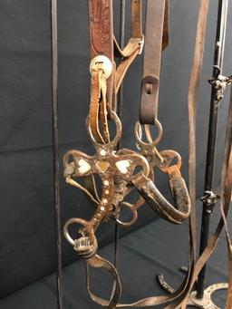Possible Texas Prison Made Hackamore with Leather Cowboy Headstall