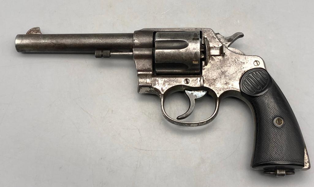 Colt New Service 44-40 double action revolver.