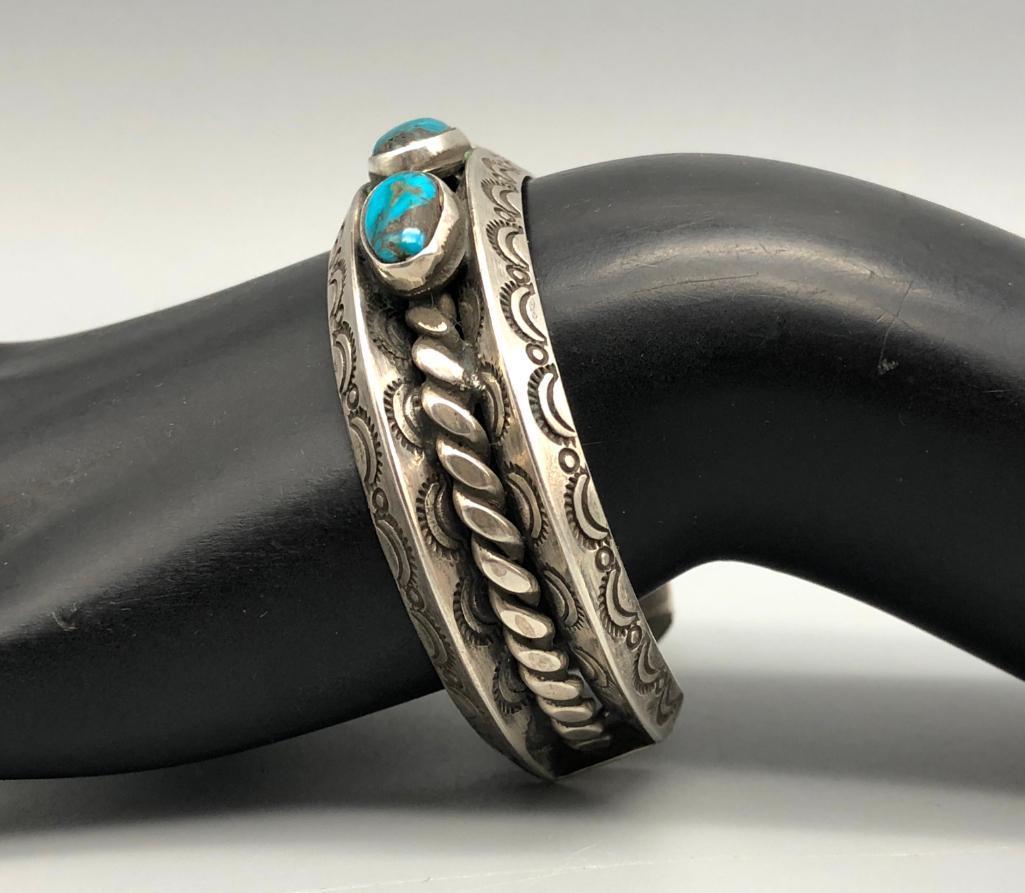 Divine Three Stone Turquoise Bracelet