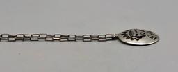 Hopi Overlay Necklace and Handmade Chain