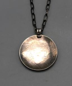 Hopi Overlay Necklace and Handmade Chain