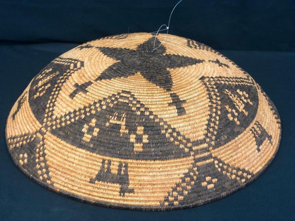 A SUPER and Large Old Native American (Yavapai / Apache) Figural Design Basket