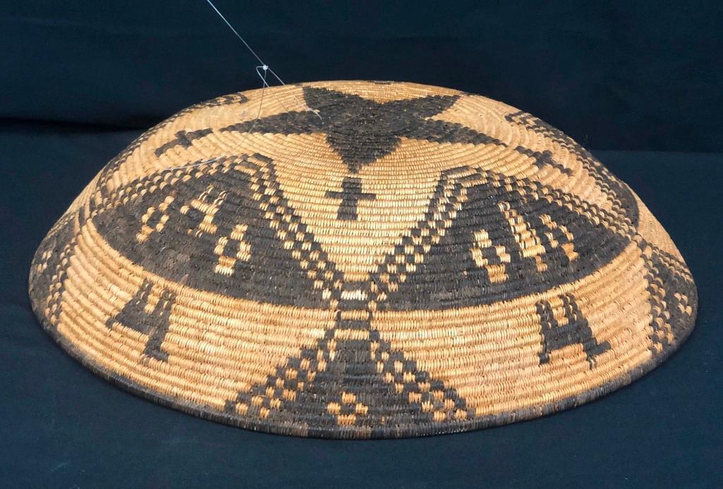 A SUPER and Large Old Native American (Yavapai / Apache) Figural Design Basket