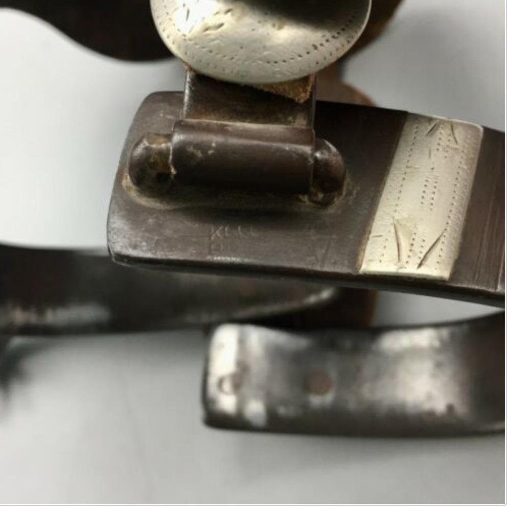 A Rare Pair of Spurs Marked Both KandC and Kelly Bros.