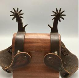 A Rare Pair of Spurs Marked Both KandC and Kelly Bros.