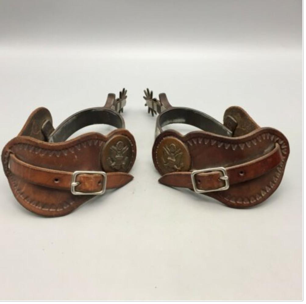 A Rare Pair of Spurs Marked Both KandC and Kelly Bros.
