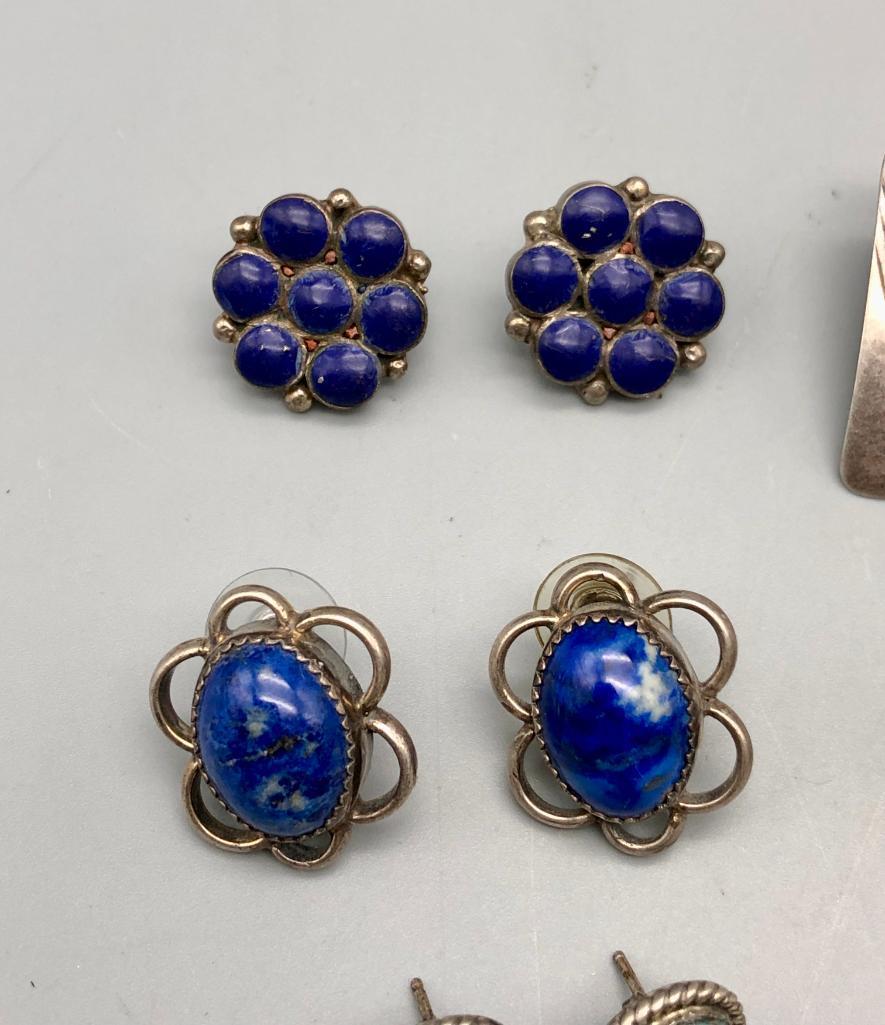 Group of Five Pairs of Earrings