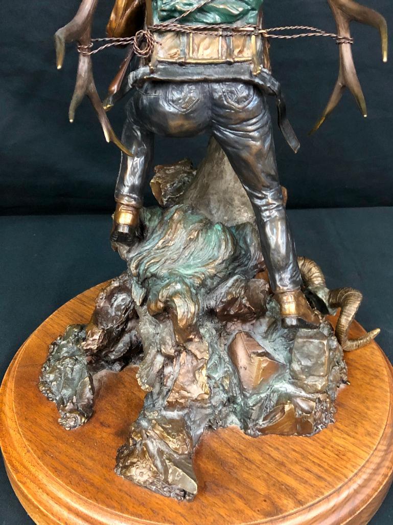 Where Horses Can't Go - A Bronze by Dennis Jones