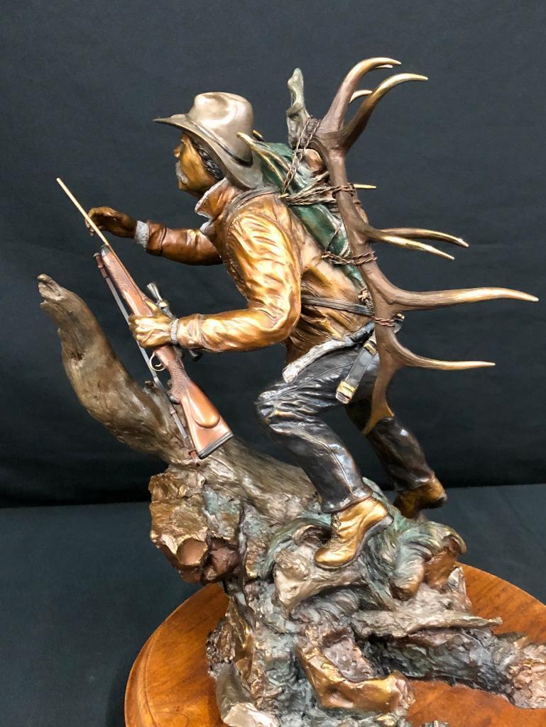 Where Horses Can't Go - A Bronze by Dennis Jones