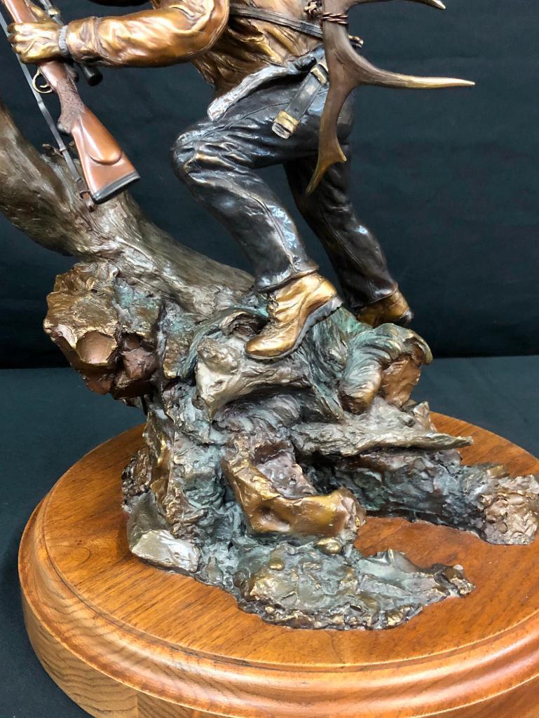 Where Horses Can't Go - A Bronze by Dennis Jones