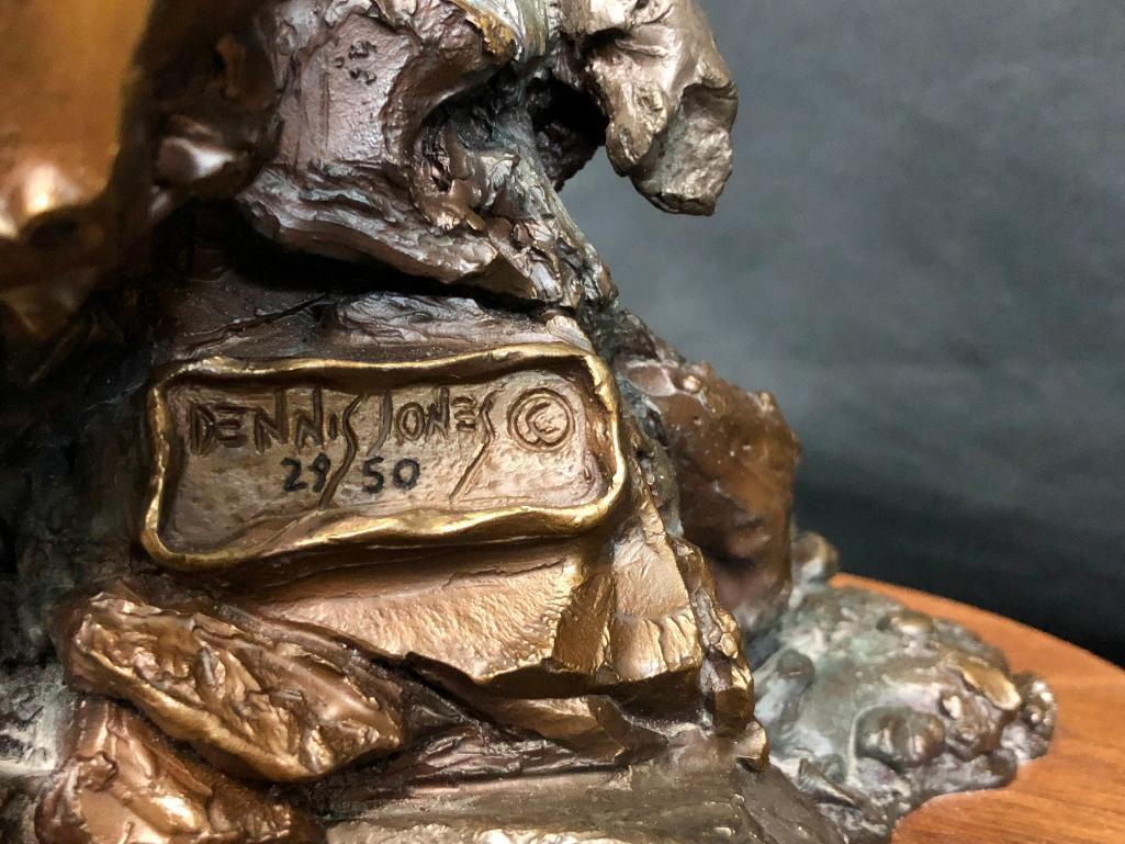Where Horses Can't Go - A Bronze by Dennis Jones
