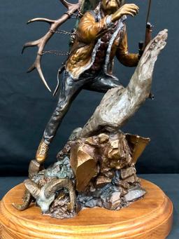 Where Horses Can't Go - A Bronze by Dennis Jones
