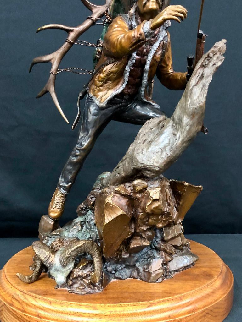 Where Horses Can't Go - A Bronze by Dennis Jones
