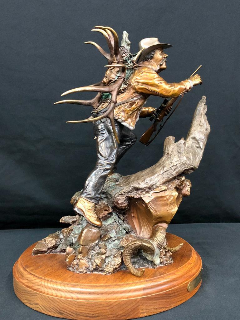 Where Horses Can't Go - A Bronze by Dennis Jones