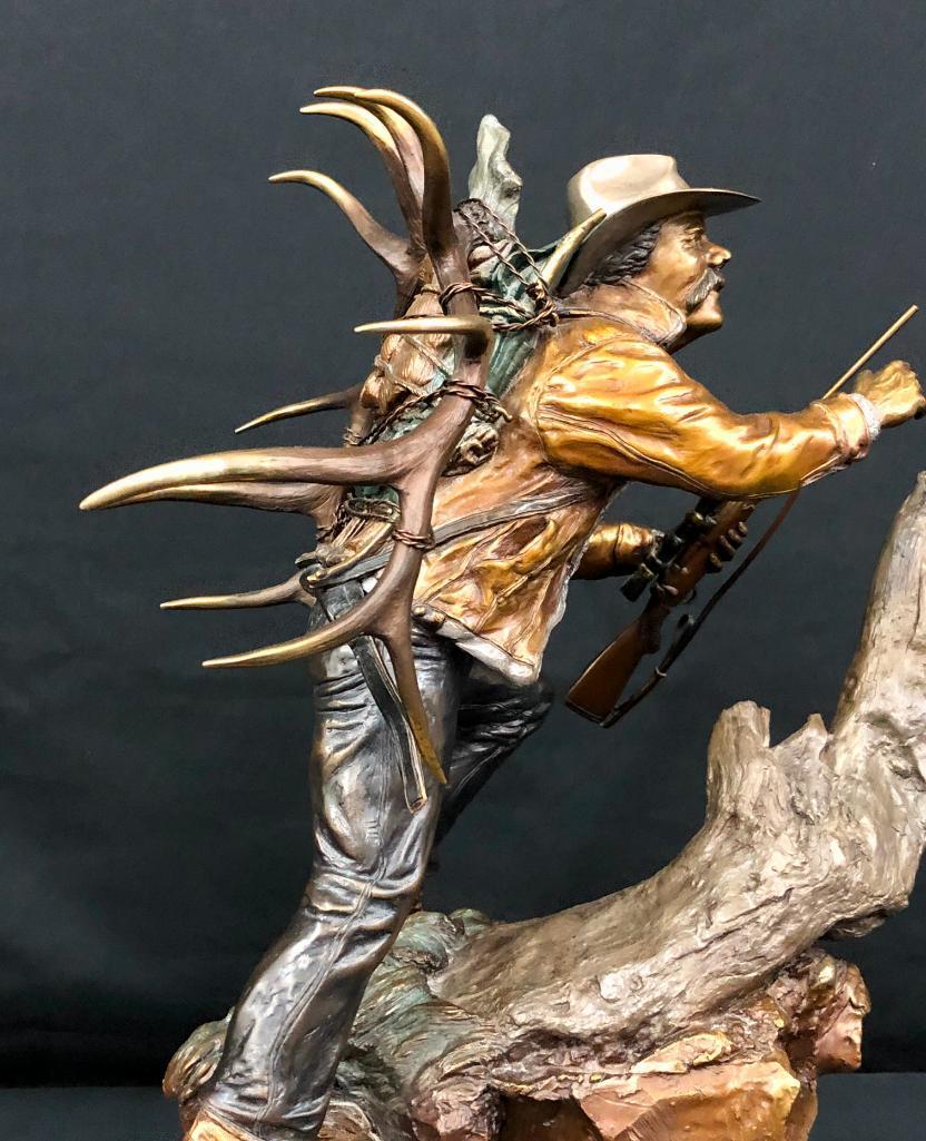 Where Horses Can't Go - A Bronze by Dennis Jones