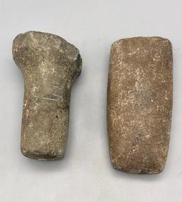 Prehistoric Stone Celt and Maul