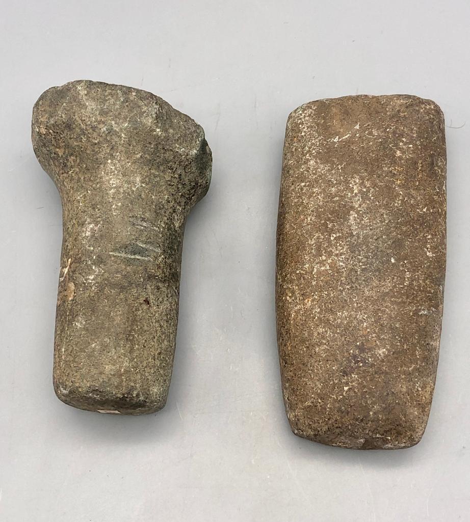 Prehistoric Stone Celt and Maul