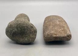 Prehistoric Stone Celt and Maul