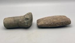 Prehistoric Stone Celt and Maul