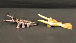 Two Whimsical Boot Jacks