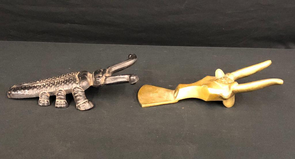 Two Whimsical Boot Jacks