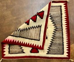 Circa 1950s Hand-spun Navajo Textile