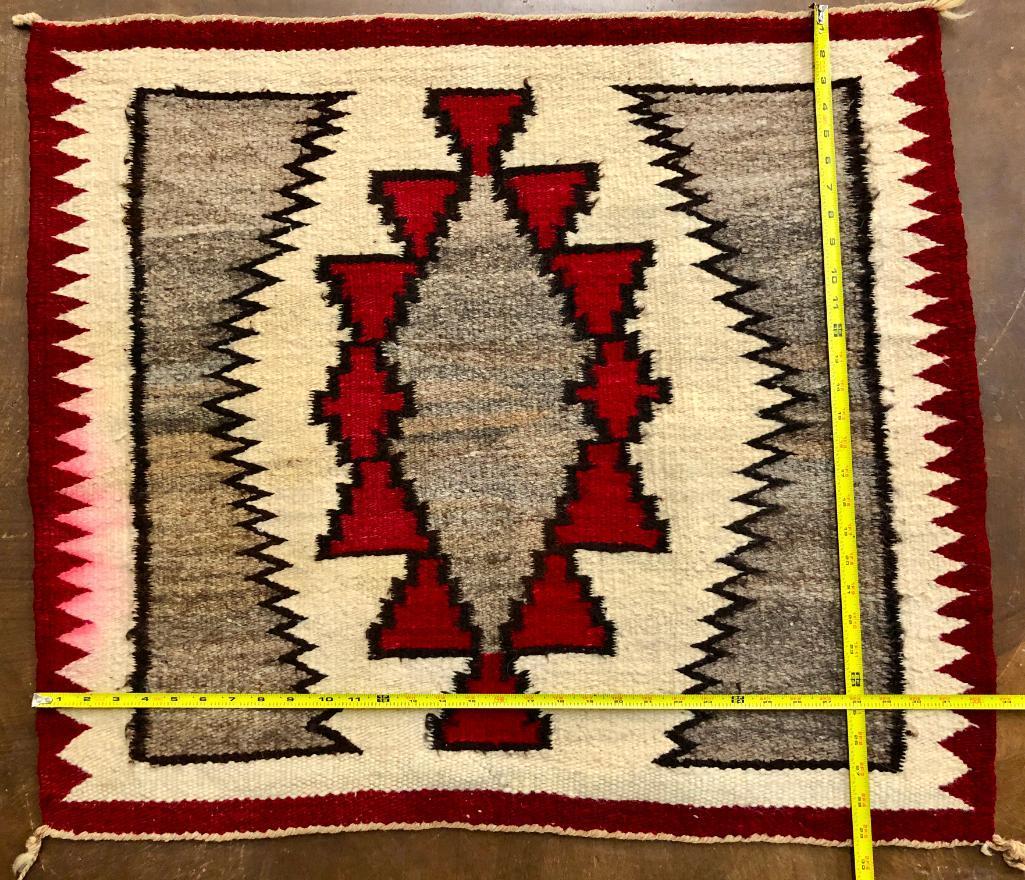 Circa 1950s Hand-spun Navajo Textile