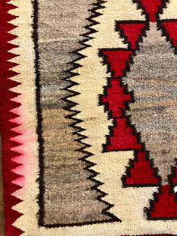 Circa 1950s Hand-spun Navajo Textile