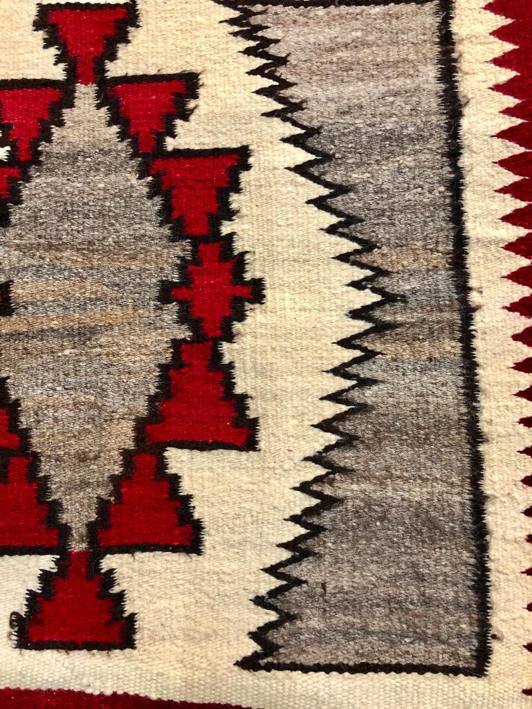 Circa 1950s Hand-spun Navajo Textile