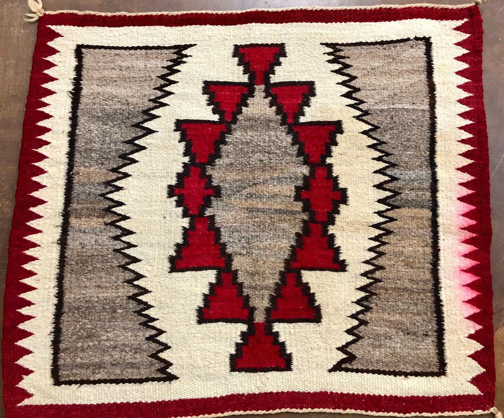 Circa 1950s Hand-spun Navajo Textile