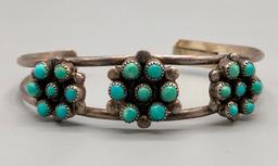 Vintage Flower Pattern Cluster Bracelet