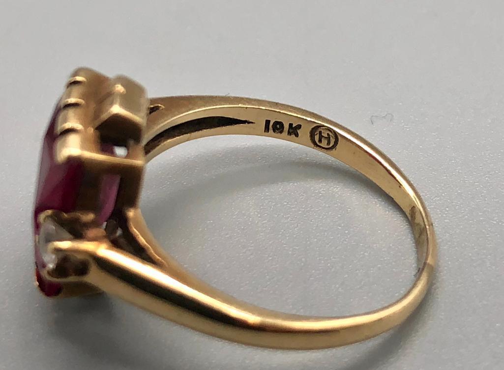 Group of Four 10K Gold Rings