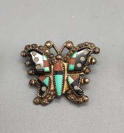 Four Vintage Zuni Pins