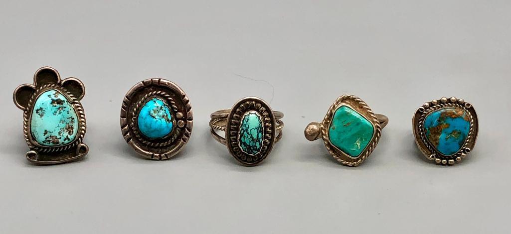 Five Vintage Rings