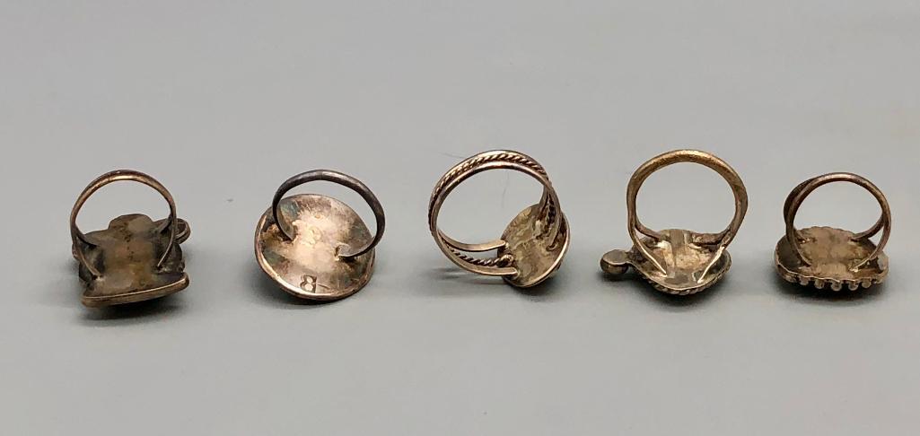 Five Vintage Rings
