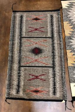 Two Twill Weave Navajo Textiles
