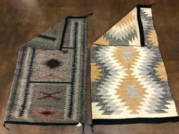 Two Twill Weave Navajo Textiles