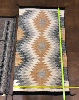 Two Twill Weave Navajo Textiles