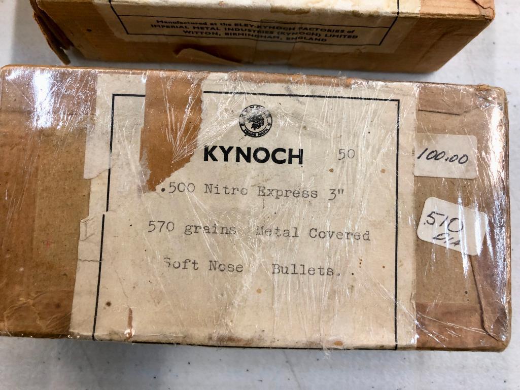 Group of Collectible Kynoch Ammunition & Boxes