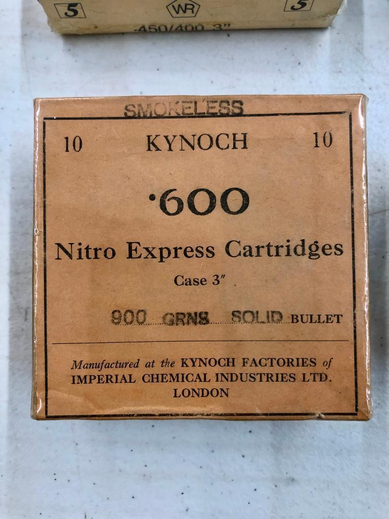Group of Collectible Kynoch Ammunition & Boxes