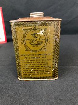Dupont Blackpowder Can/ Miscellaneous Tins and Boxes.