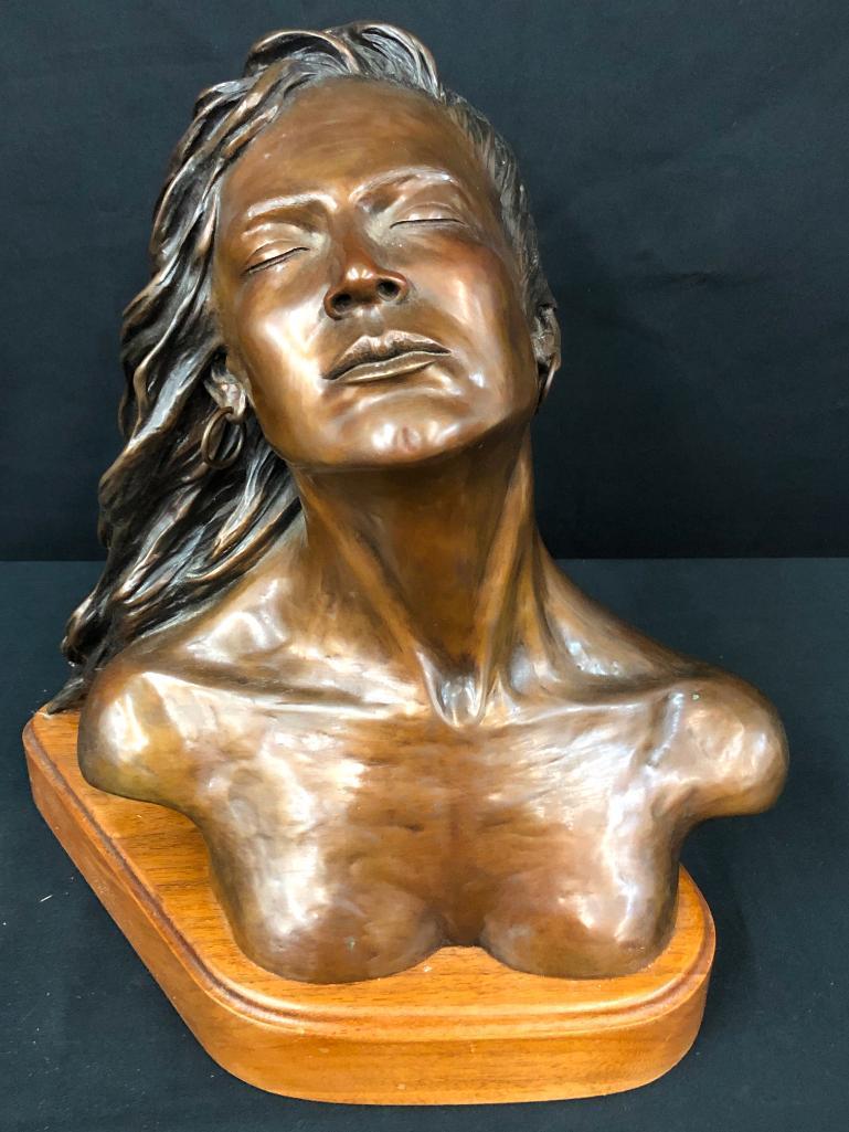 Bronze Statue by Ralph Roybal- Windsong