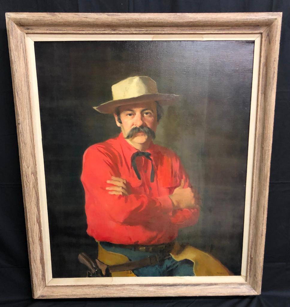 Francis Beaugureau - Portrait, Man, Arms Crossed with Hat