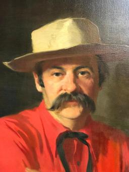 Francis Beaugureau - Portrait, Man, Arms Crossed with Hat