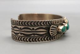 Five Stone Turquoise Bracelet by Michael and Rosita Calladitto