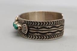 Five Stone Turquoise Bracelet by Michael and Rosita Calladitto